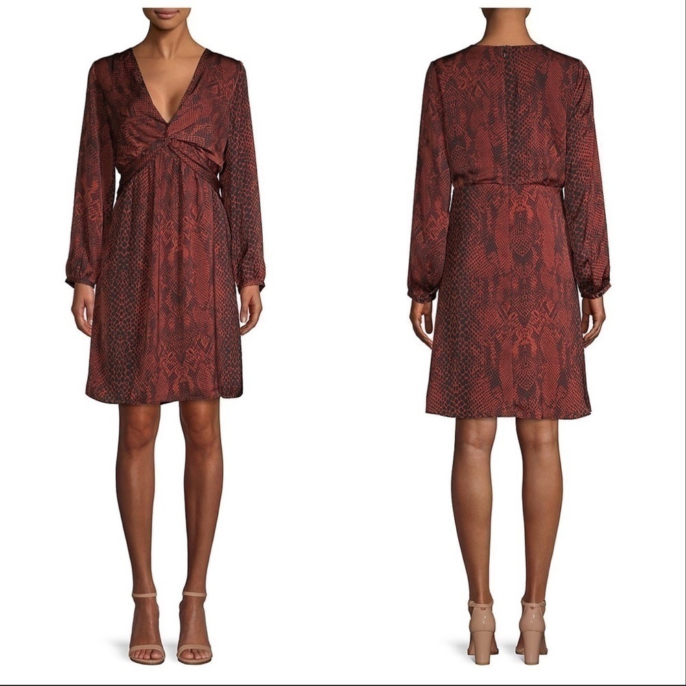 Ava & Aiden brick snake print dress. NWT